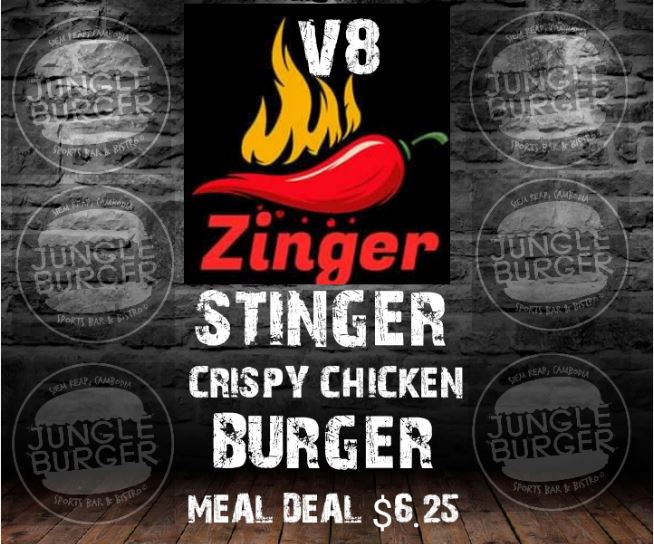 New Product - V8 Zinger Stinger Burger